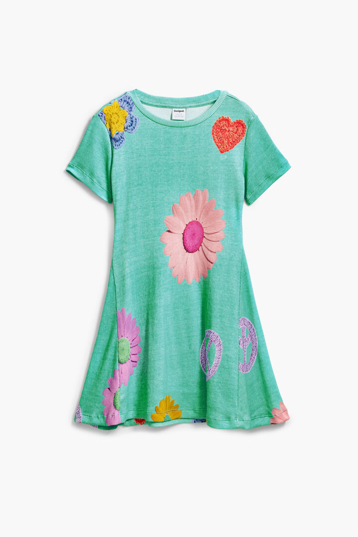 Printed short dress | Desigual
