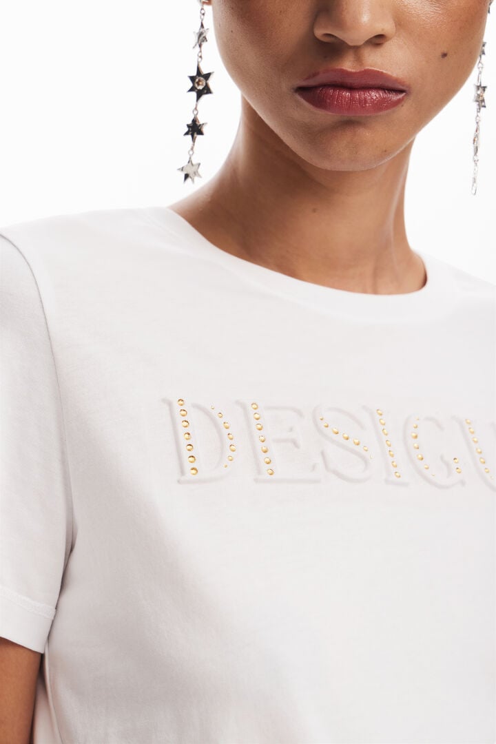 Błyszcząca koszulka Desigual | Desigual