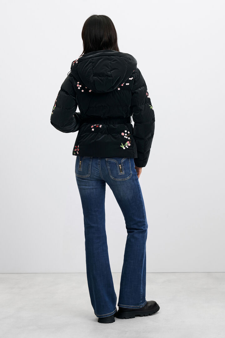 padded feather coat