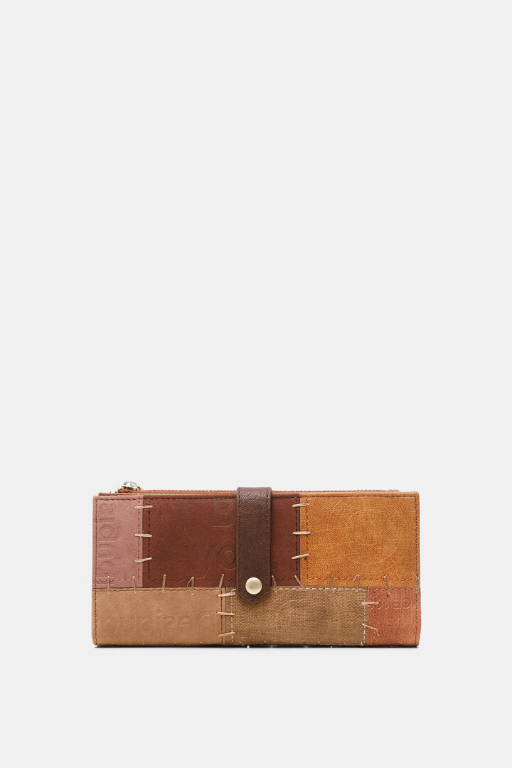 Monedero efecto piel patchwork | Desigual