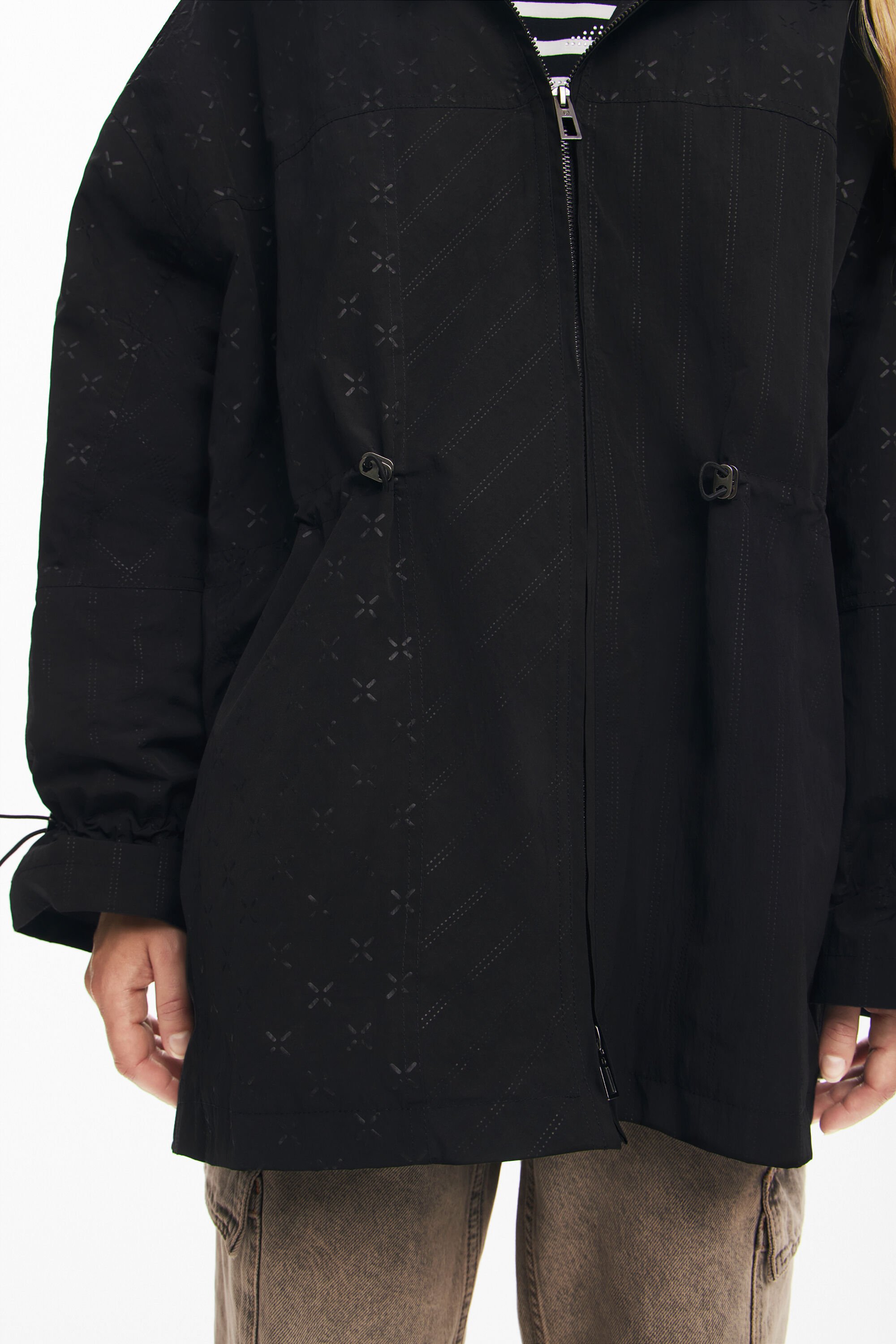 Padded hoodie with patches | Desigual.com