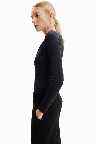 Long-sleeve zip-up bodysuit | Desigual