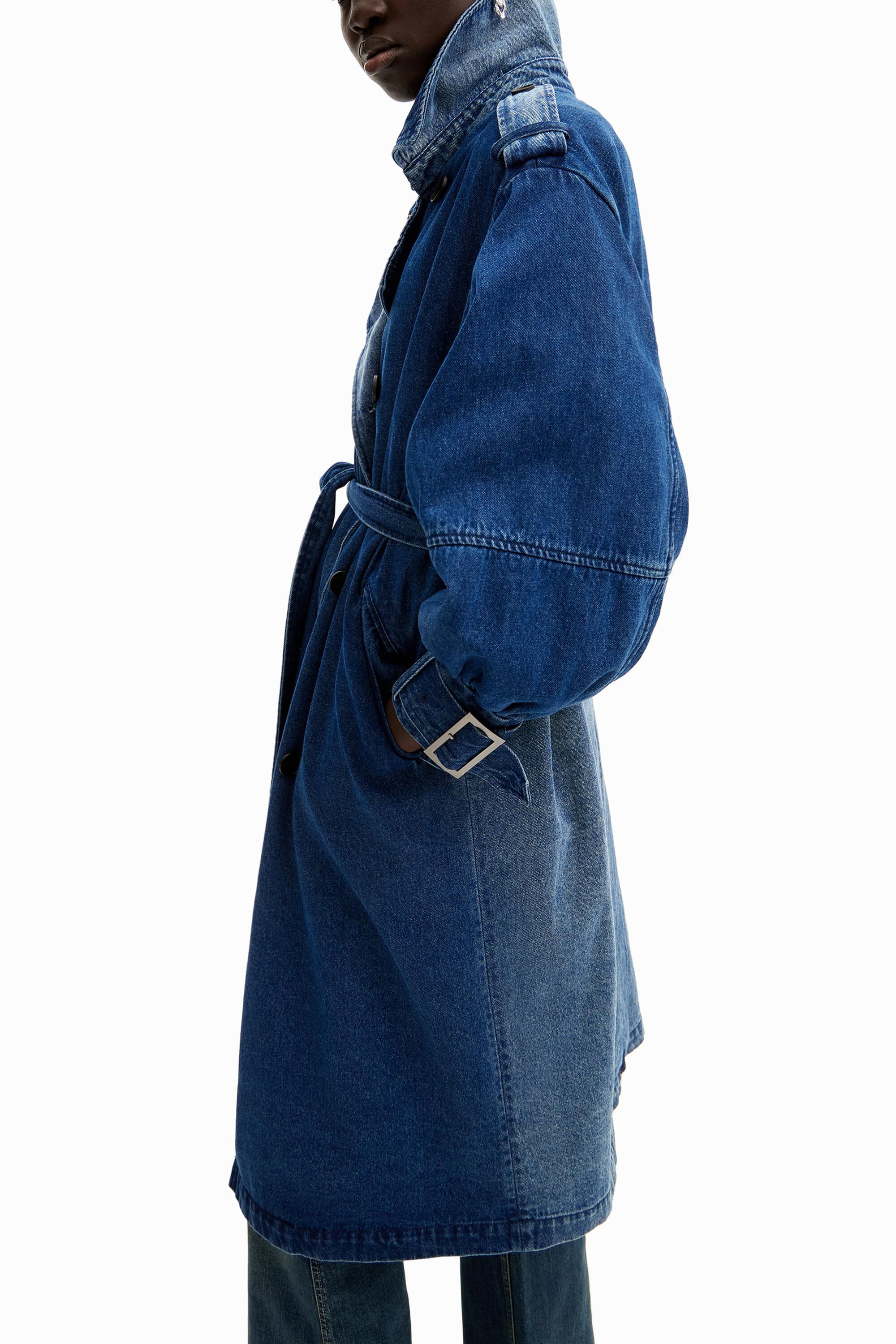 トレンチコートオーバーサイズデニム レディース | Desigual.com