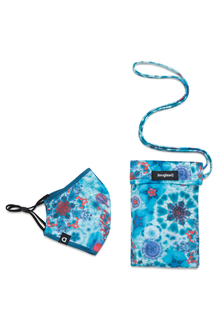 Tie-dye face mask + pouch | Desigual