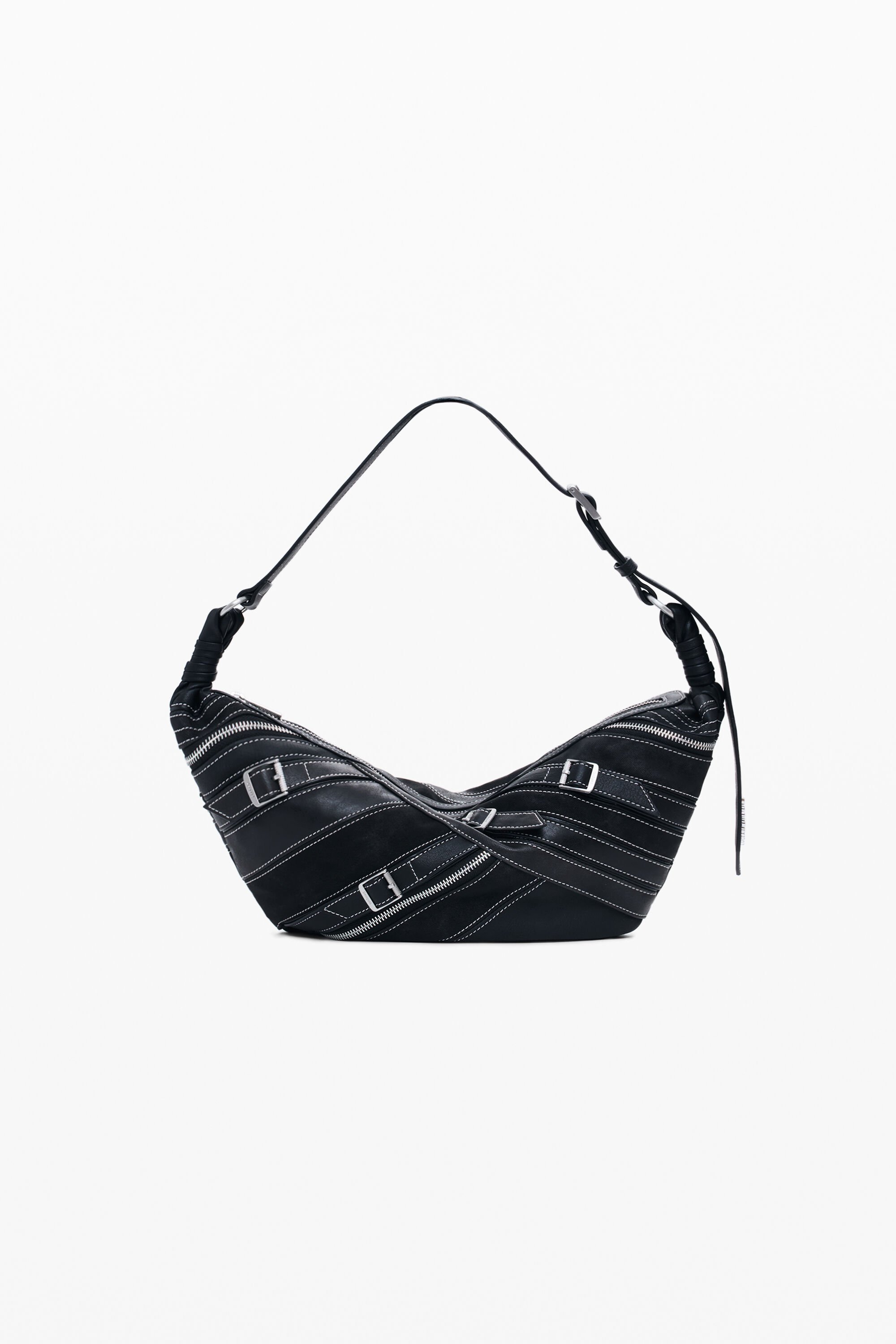 Petit sac effet cuir à boucles - Desigual - Modalova