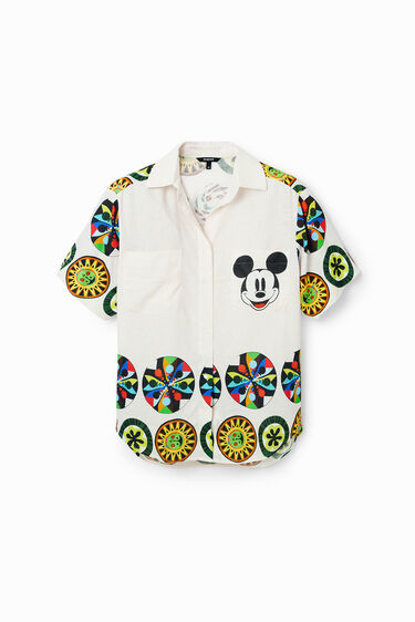 congestión densidad Extraer Camisa lino Mickey Mouse M. Christian Lacroix de mujer I Desigual.com