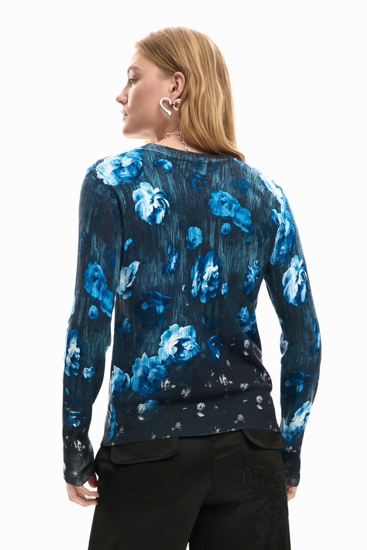 Lightweight floral sweater | Desigual