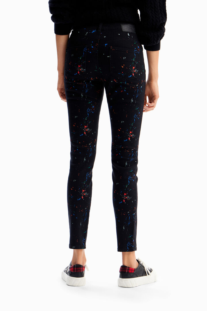 Bemalte Skinny Jeans Push-up | Desigual