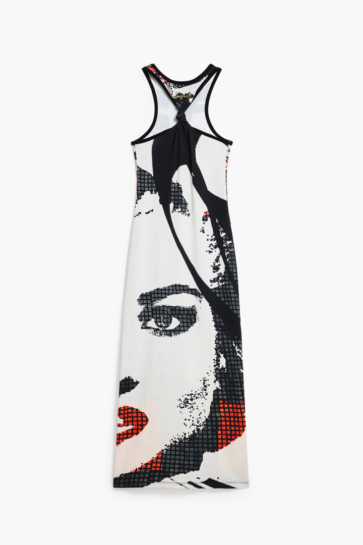 Fitted midi dress face | Desigual