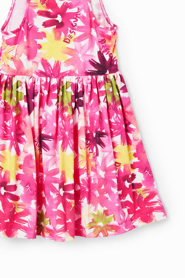 Short watercolour floral dress | Desigual