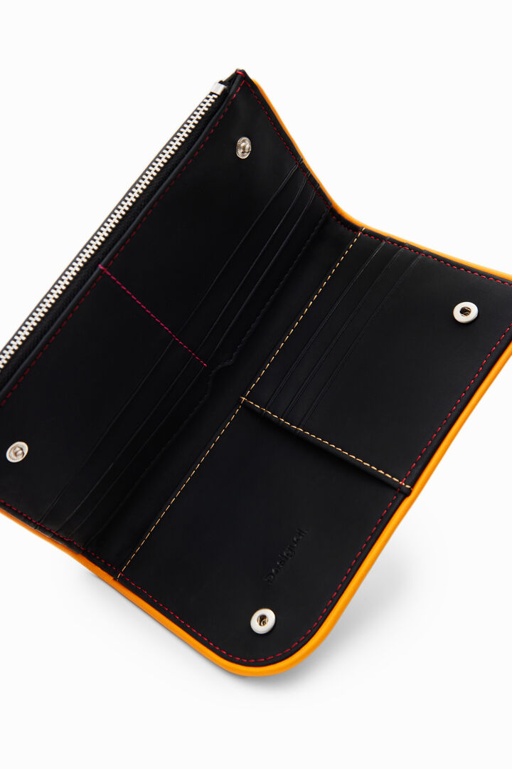 L wallet with topstitching | Desigual