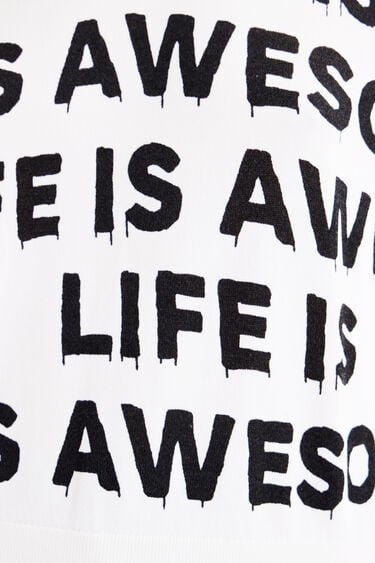 「Life is awesome」セーター | Desigual