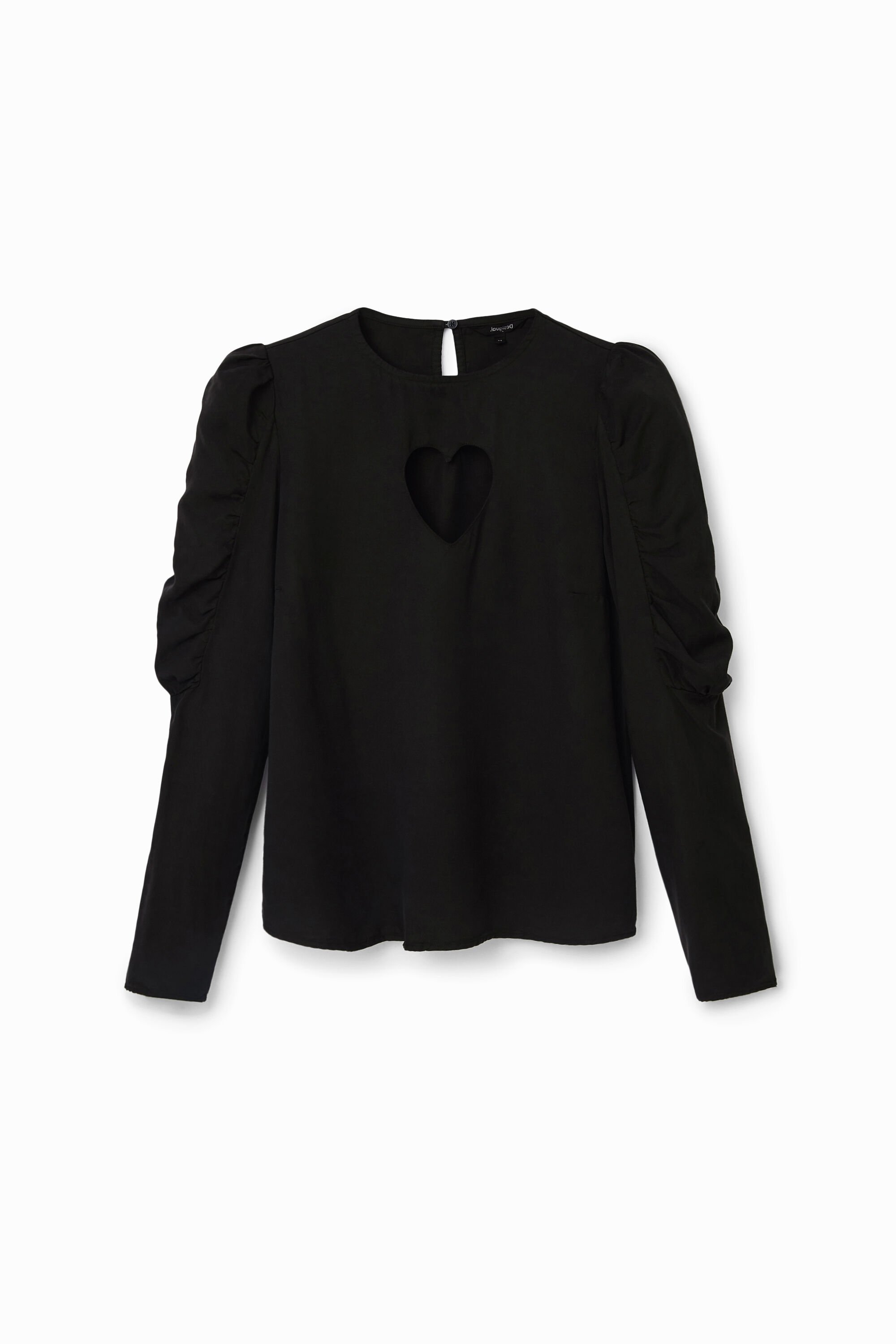 Bluse Puffärmel Herz