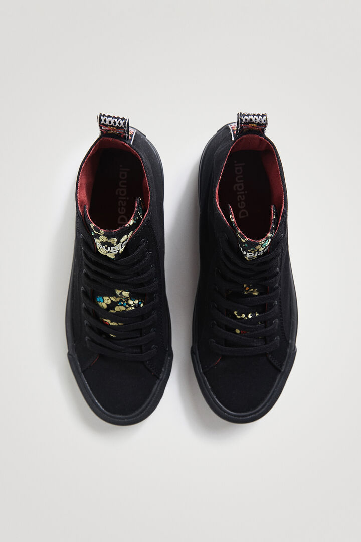 High-top sneakers embroidered | Desigual
