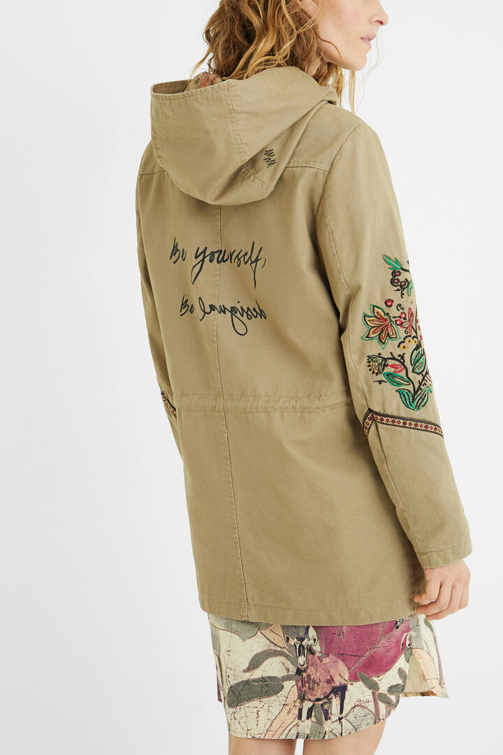 Parka met capuchon en bloemen | Desigual