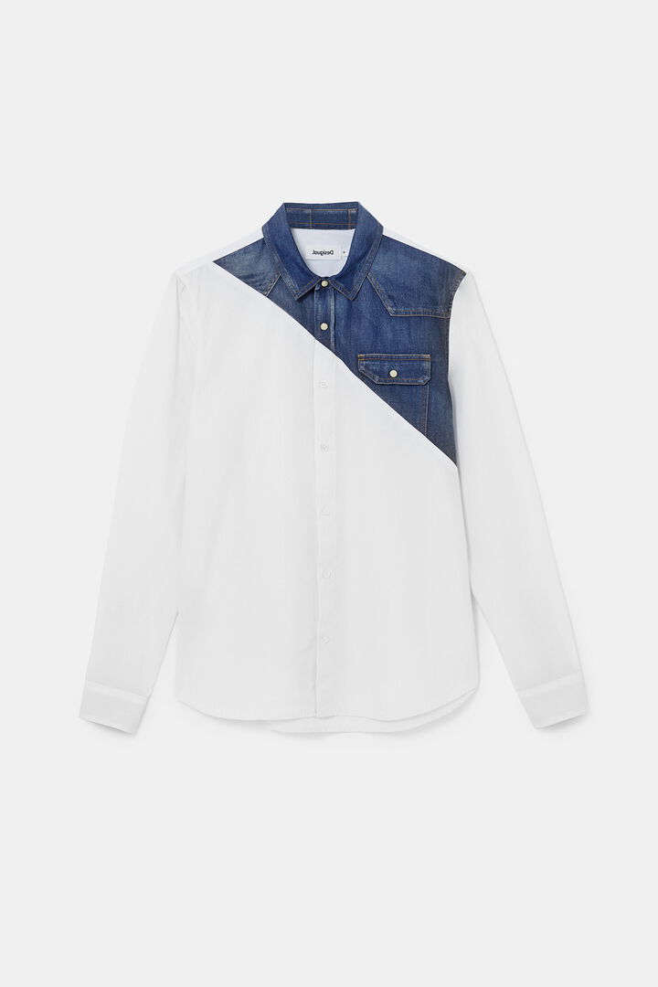 Camisa popelín reserva vaquera | Desigual