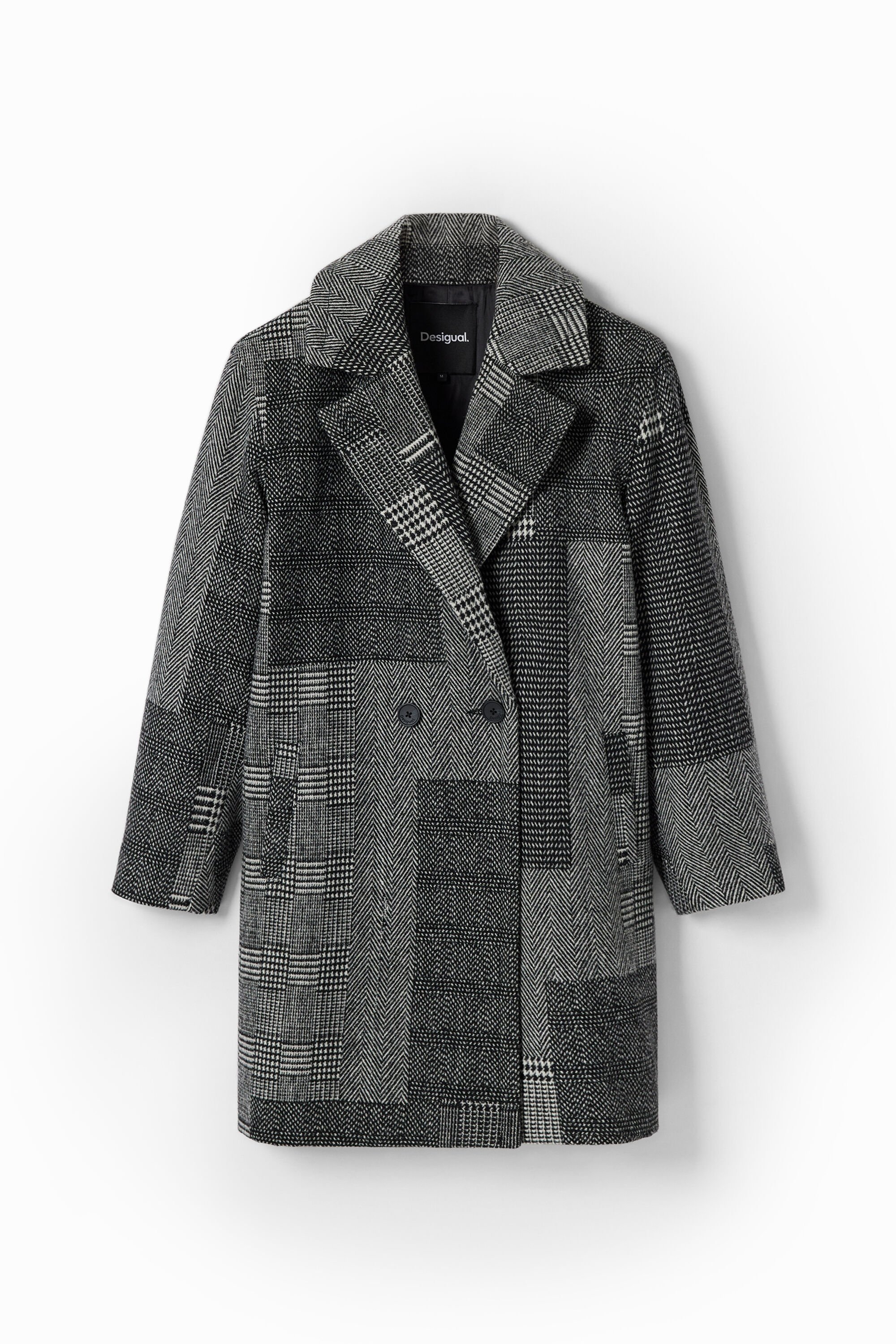 Desigual patchwork coat store