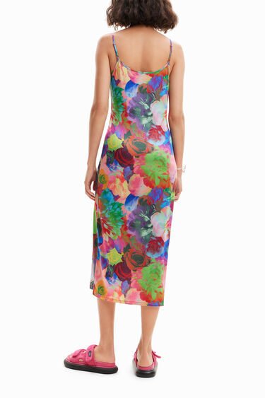Vestido lencero slim flores | Desigual