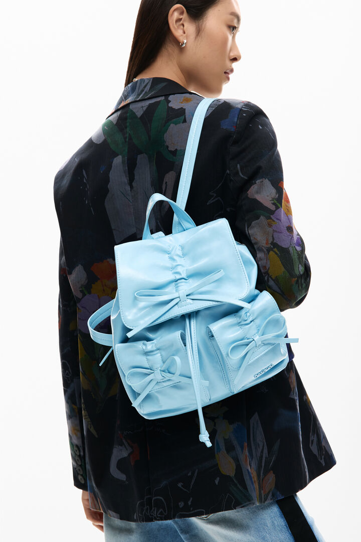 Small backpack with shiny bow | Desigual