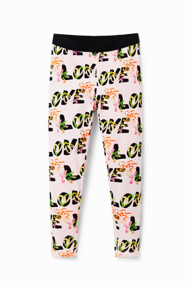 Love flower leggings | Desigual
