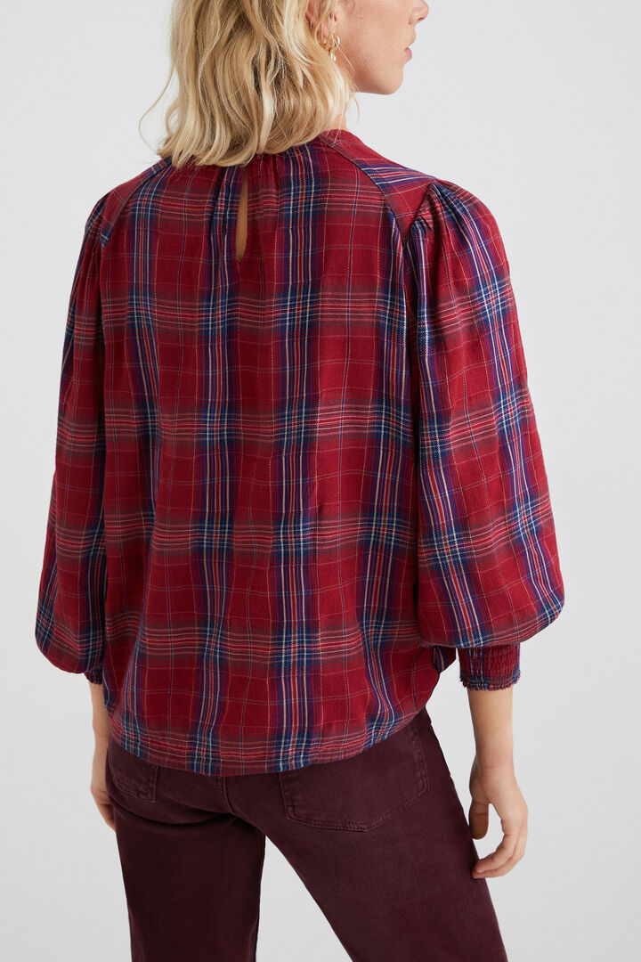 Blusa loose tartán | Desigual