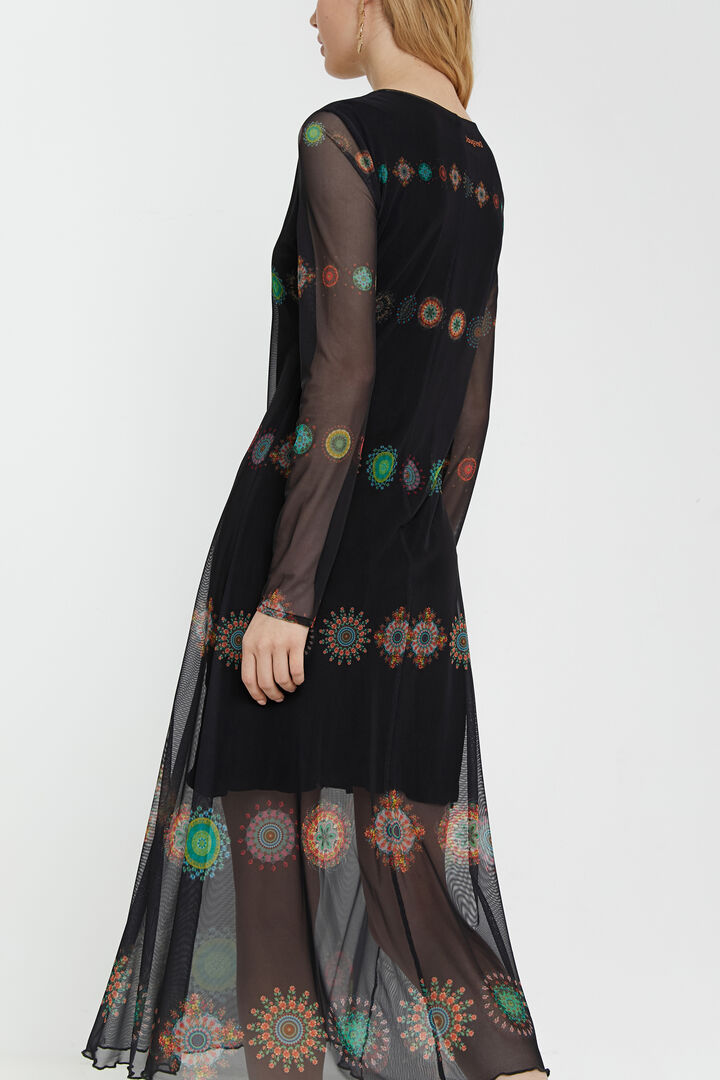 Vestido doble capa tul | Desigual