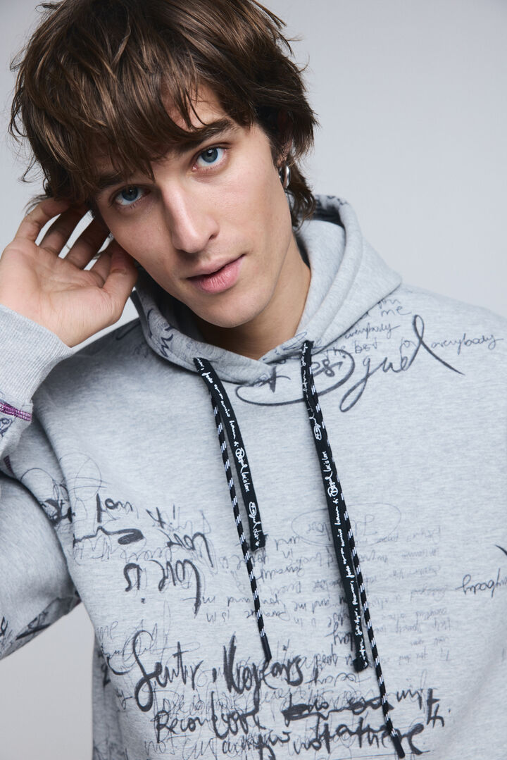 Hoodie with lettering | Desigual