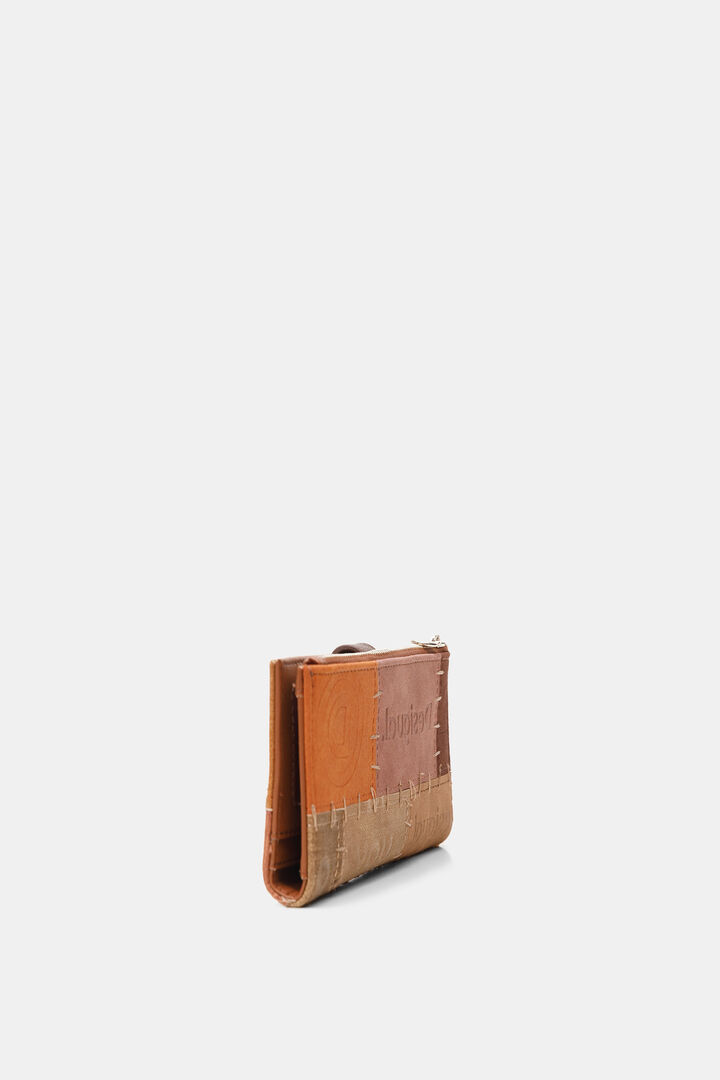 Monedero efecto piel patchwork | Desigual
