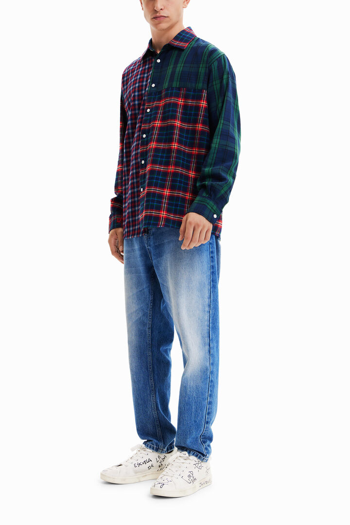 Oversize plaid shirt | Desigual