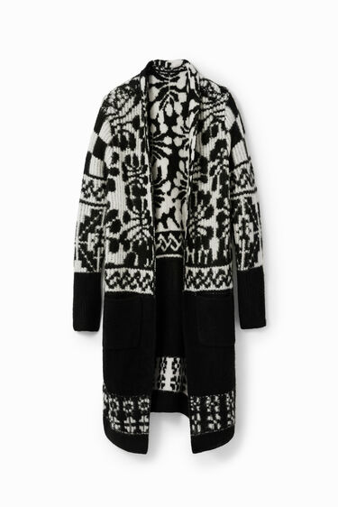 Càrdigan llarg oversize M. Christian Lacroix | Desigual