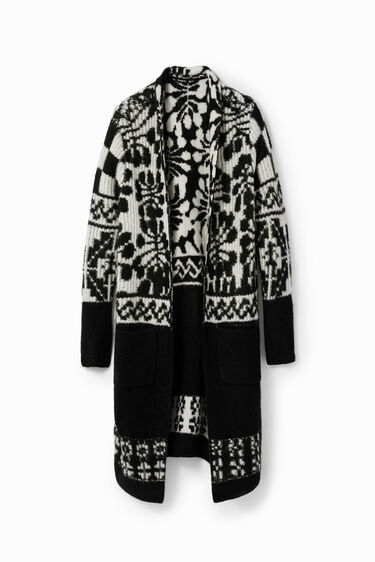 M. Christian Lacroix oversize long cardigan | Desigual