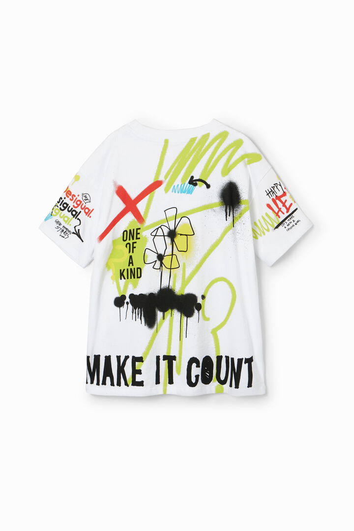 Camiseta mensajes graffiti | Desigual