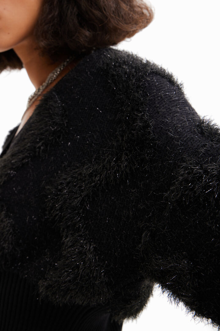 Gilet peluche brillant | Desigual