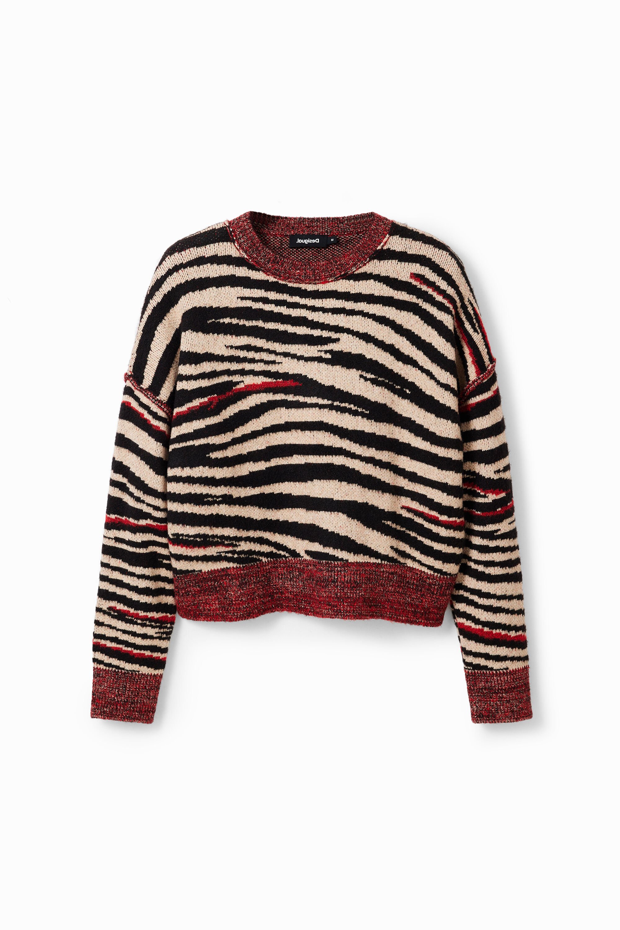 Oversize-Pullover Zebra