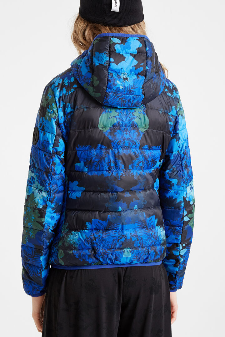 Chaqueta acolchada de camuflaje floral | Desigual