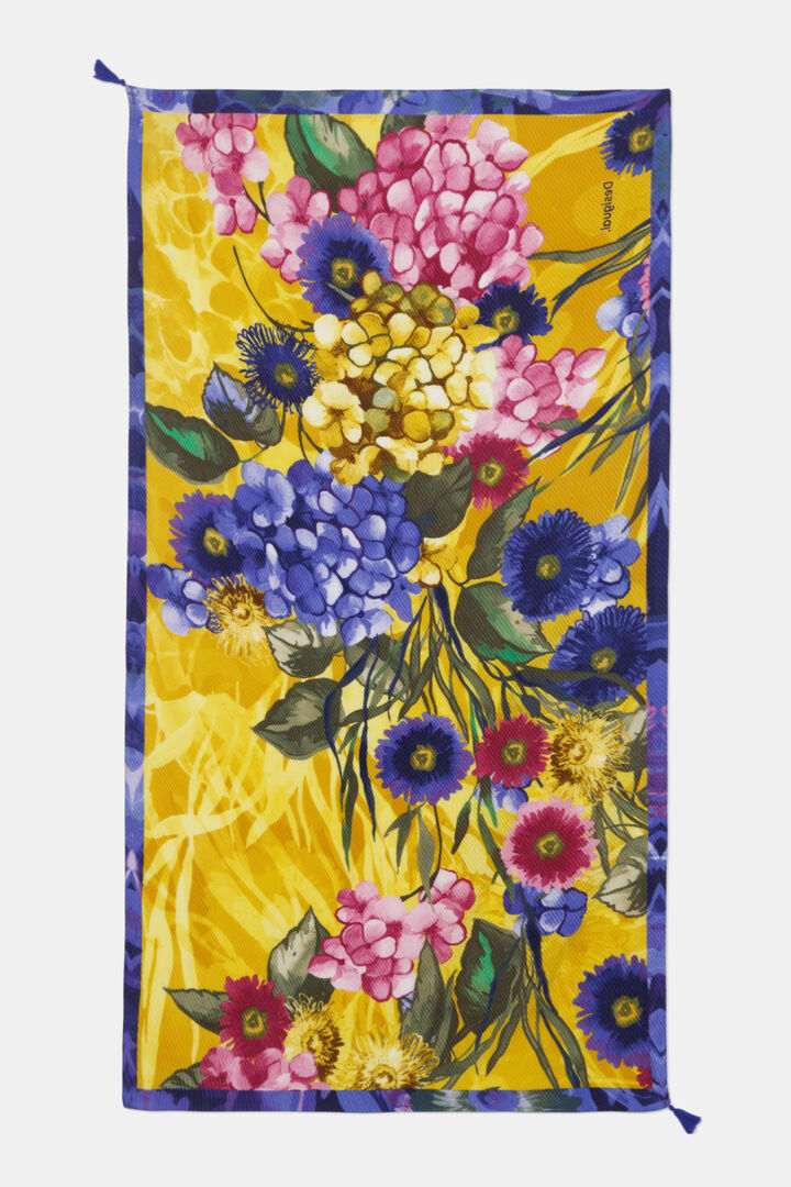 Foulard rettangolare fiori | Desigual