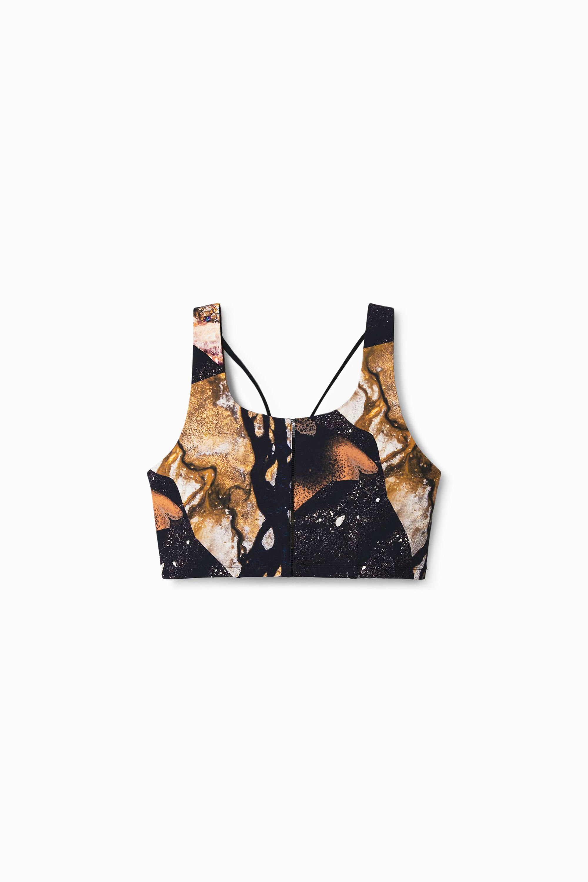 Desigual Sport top with digital print