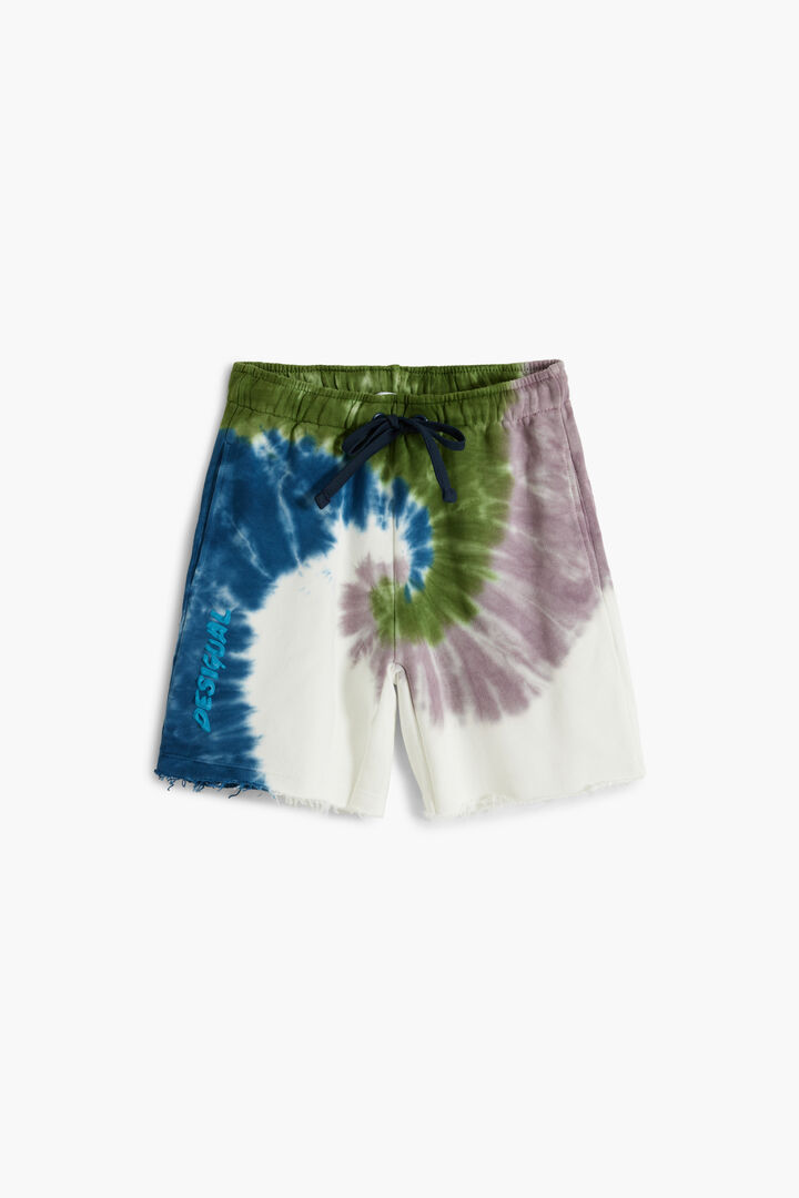 Pantaloncini in cotone Tie-Dye