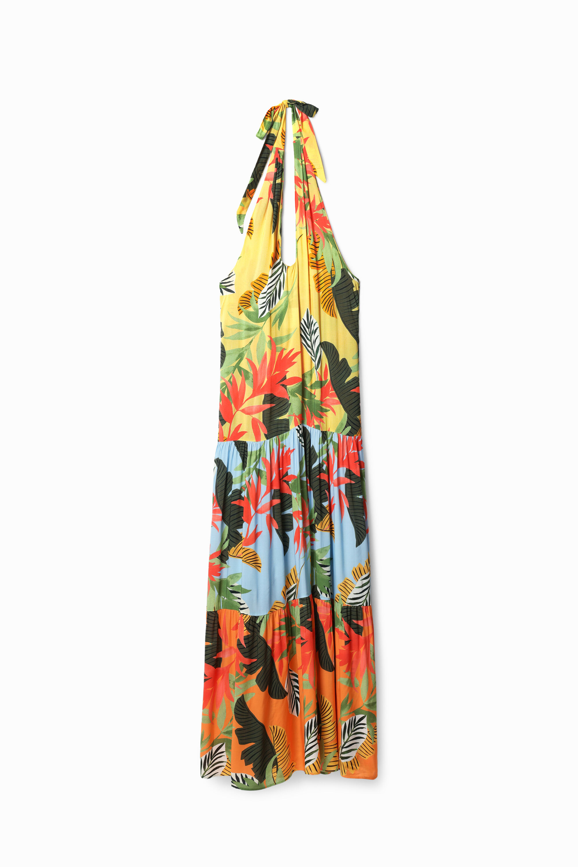 desigual halter dress Halter Zipper Dress yellow Women's I Desigual.com