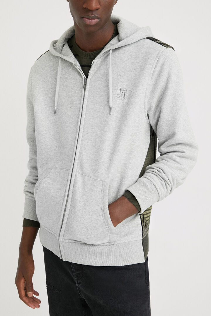 Grey camo skull hoodie | Desigual
