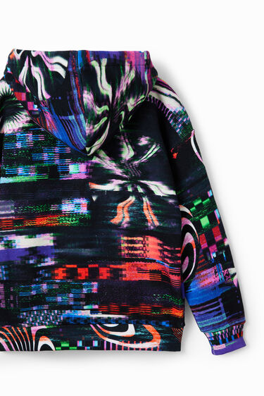 Sweatshirt met glitch-print met Mickey Mouse | Desigual