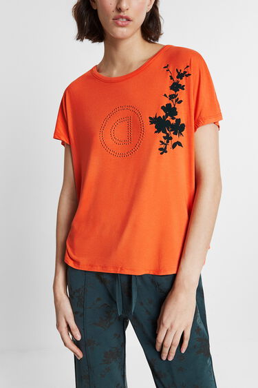 T-shirt with pleated back | Desigual