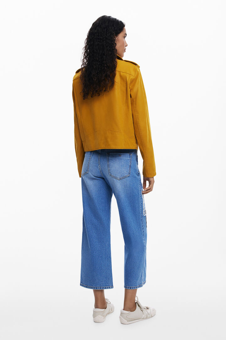 Vaquero cropped parches | Desigual