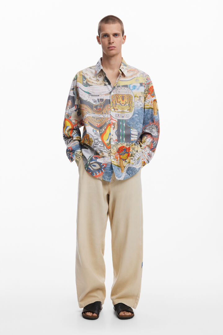 Ethnic collage print shirt | Desigual