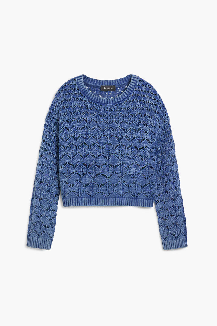 Cropped openwork sweater | Desigual