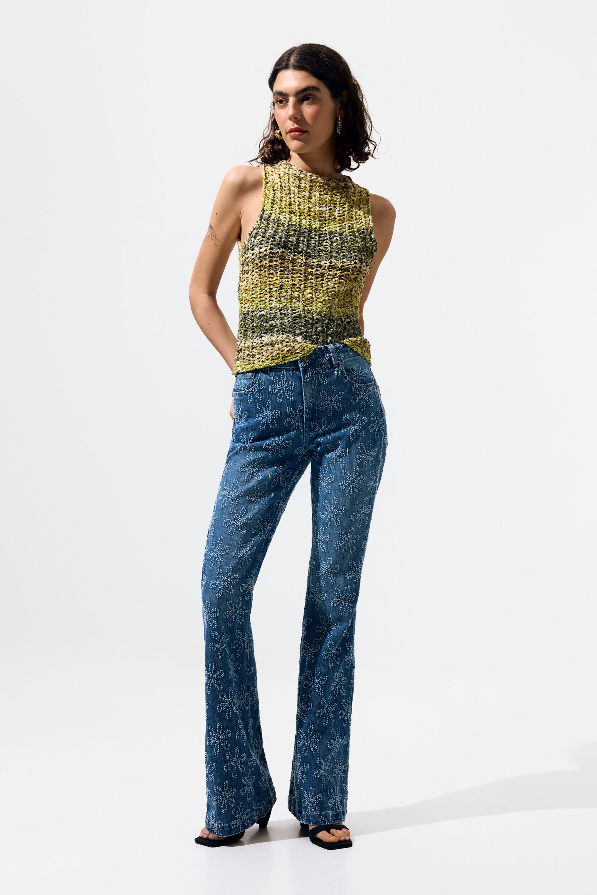 Desigual, Ausgestellte jeanshose, Damen, Blau, 34