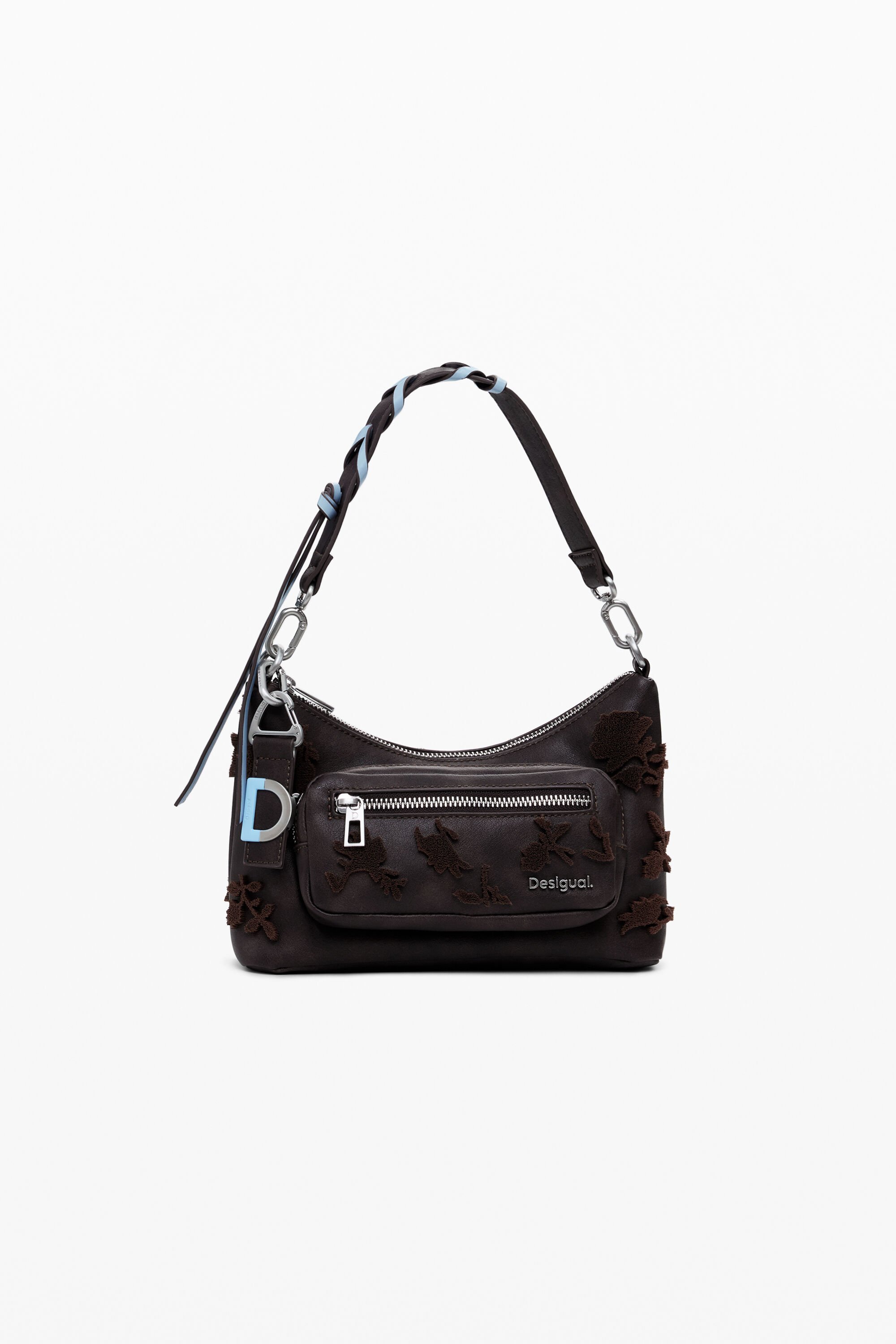 Petit sac bandoulière à fleurs texturé - Desigual - Modalova