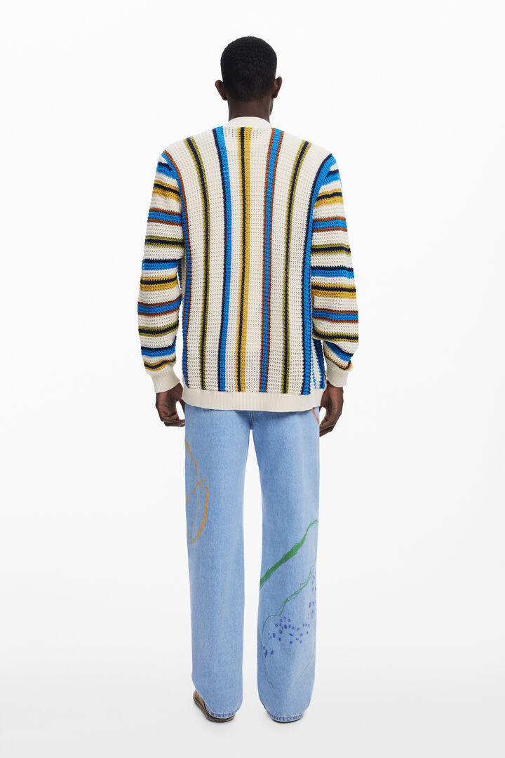 Striped knit cardigan | Desigual
