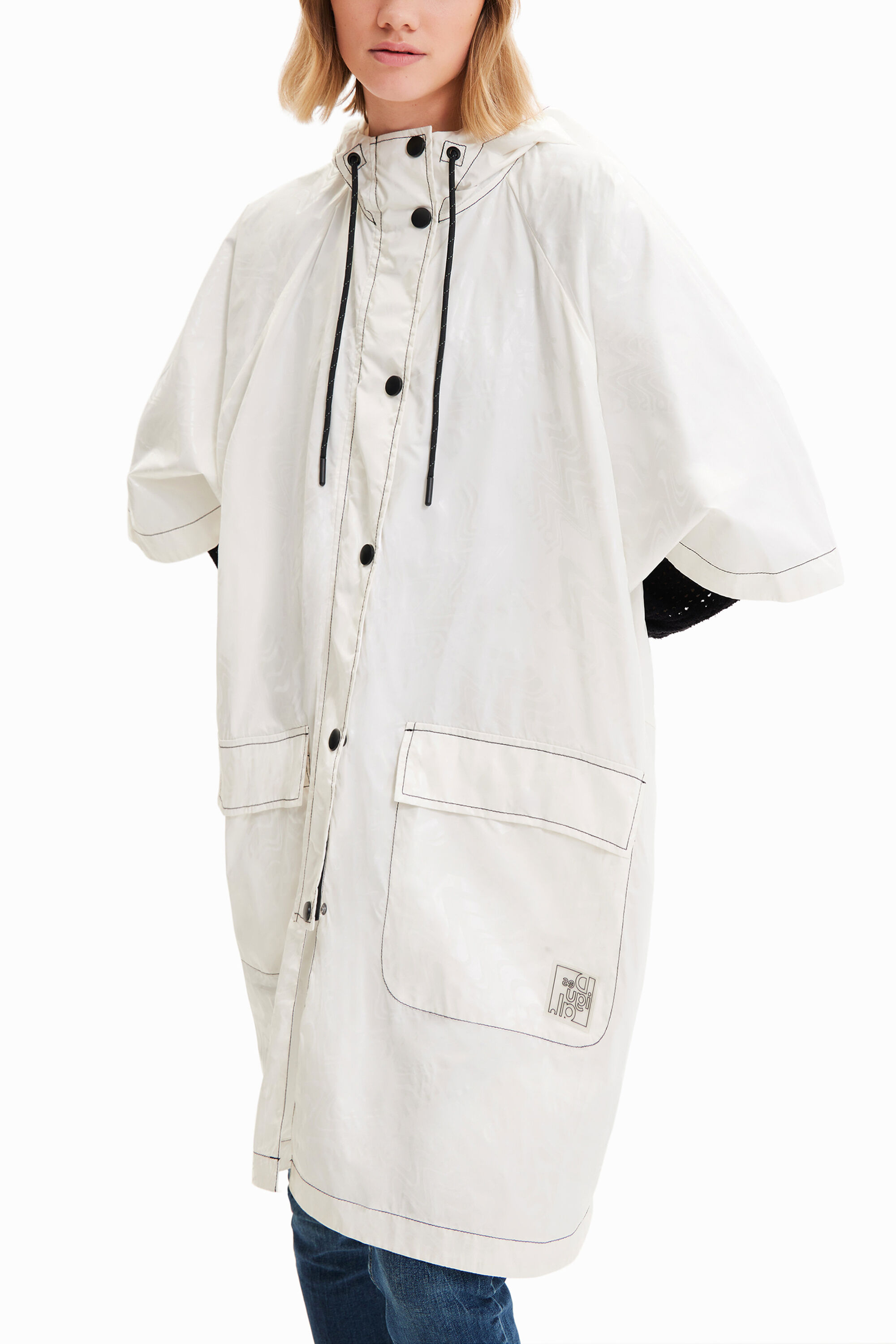Logomania foldable rain poncho