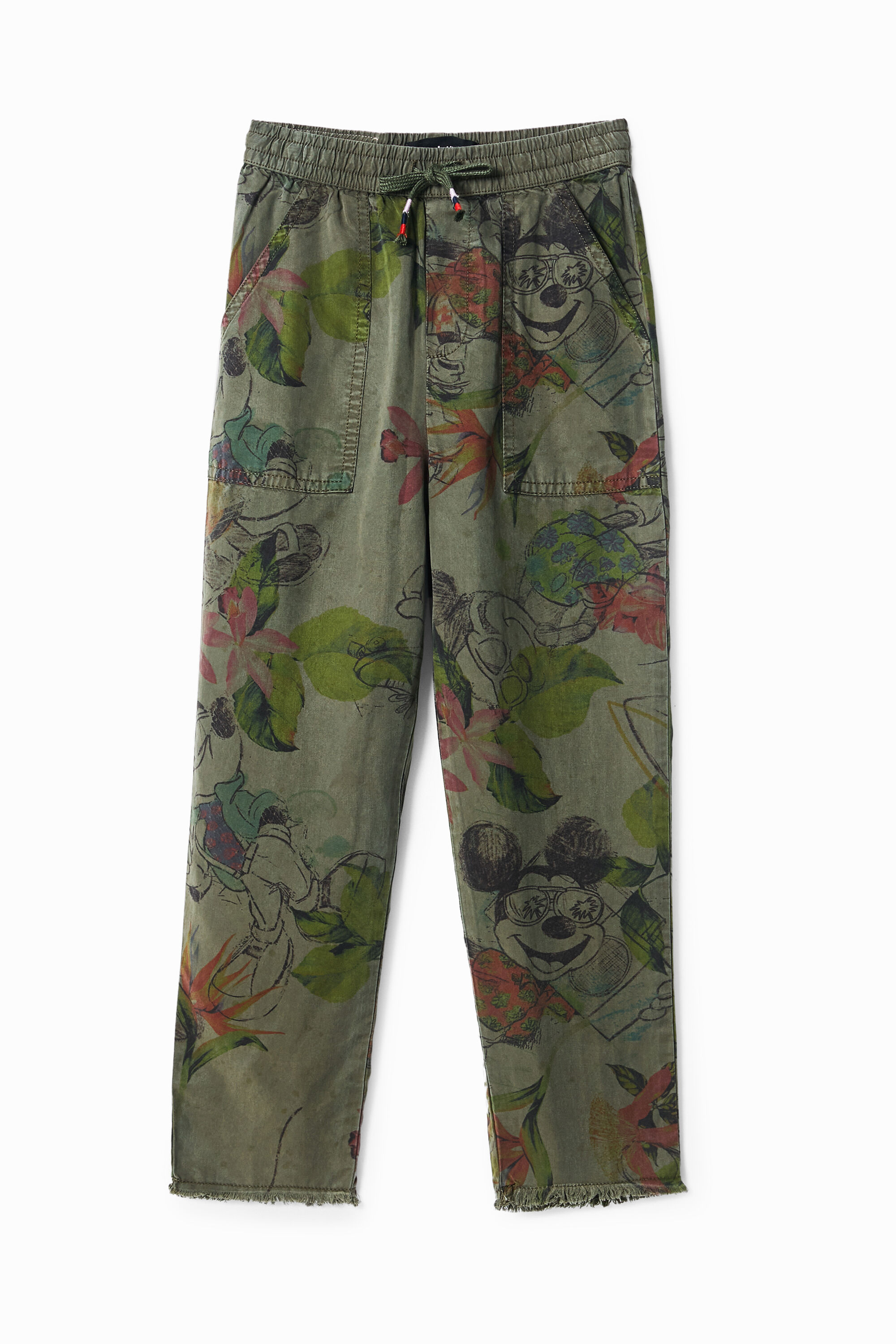 Mickey Mouse camouflage joggers - GREEN - 7/8